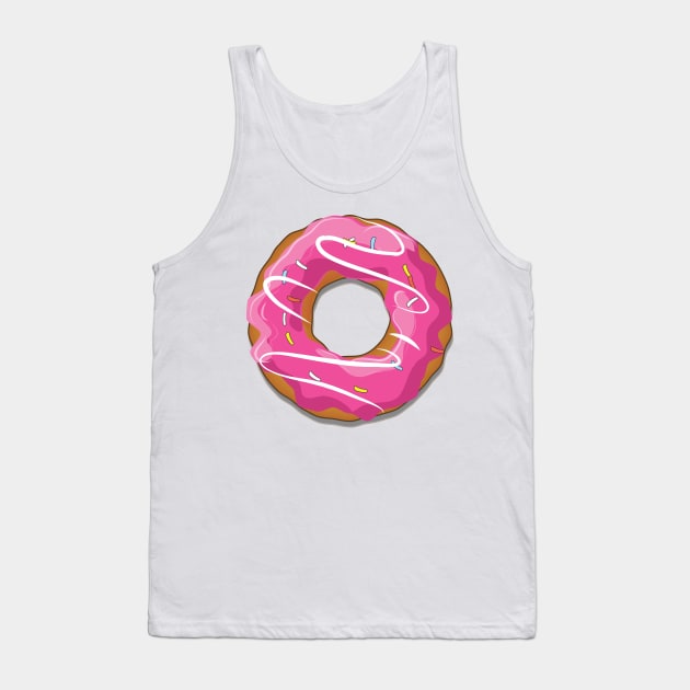 Pink Donut Tank Top by nickemporium1